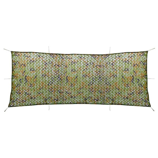Plasă de camuflaj cu geantă de depozitare, verde, 1,5×5 m