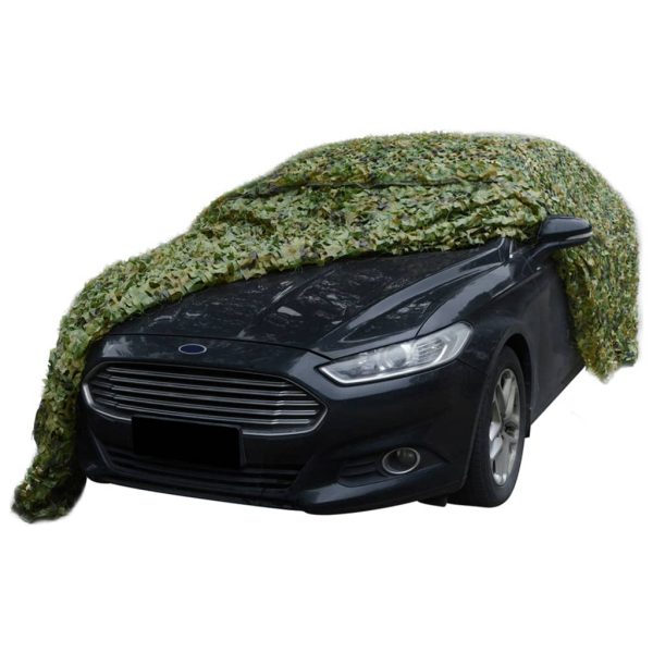 Plasă de camuflaj cu geantă de depozitare, verde, 1,5×5 m