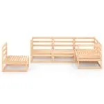 Set mobilier de grădină, 5 piese, lemn masiv de pin