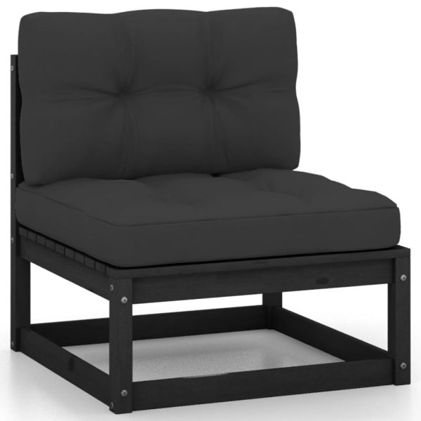 Set mobilier grădină cu perne, 4 piese, lemn masiv pin