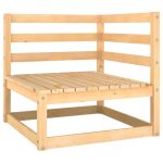 Set mobilier grădină cu perne, 9 piese, lemn masiv de pin