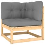 Set mobilier de grădină din 8 piese, lemn masiv de pin