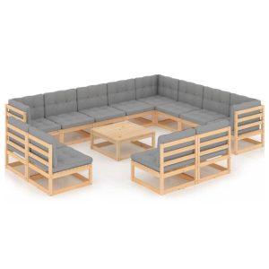 Set mobilier de grădină cu perne