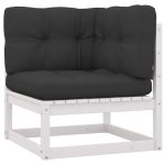 Set mobilier grădină cu perne, 10 piese, lemn masiv de pin