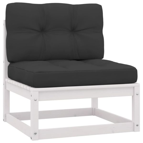 Set mobilier grădină cu perne, 10 piese, lemn masiv de pin