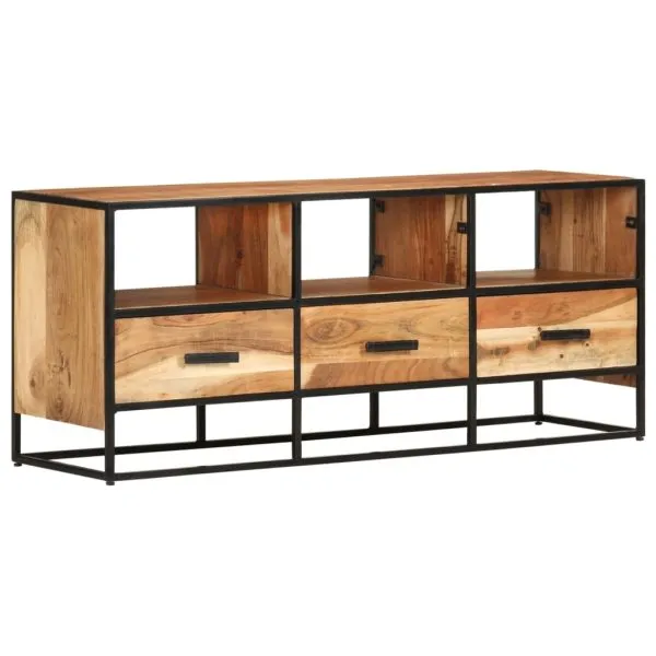 Comodă TV, 110x30x45, lemn masiv de acacia