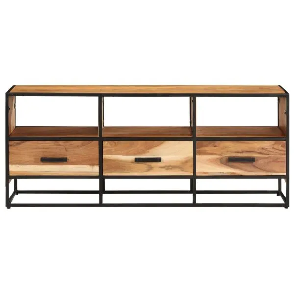 Comodă TV, 110x30x45, lemn masiv de acacia