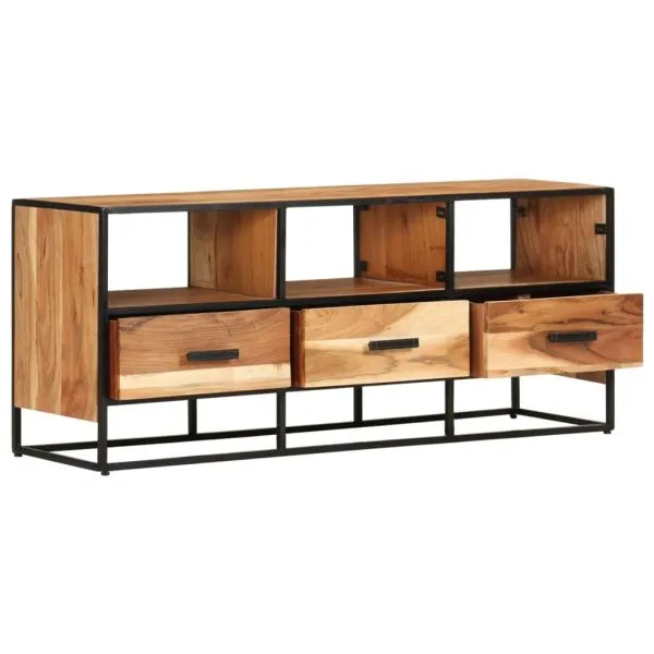 Comodă TV, 110x30x45, lemn masiv de acacia