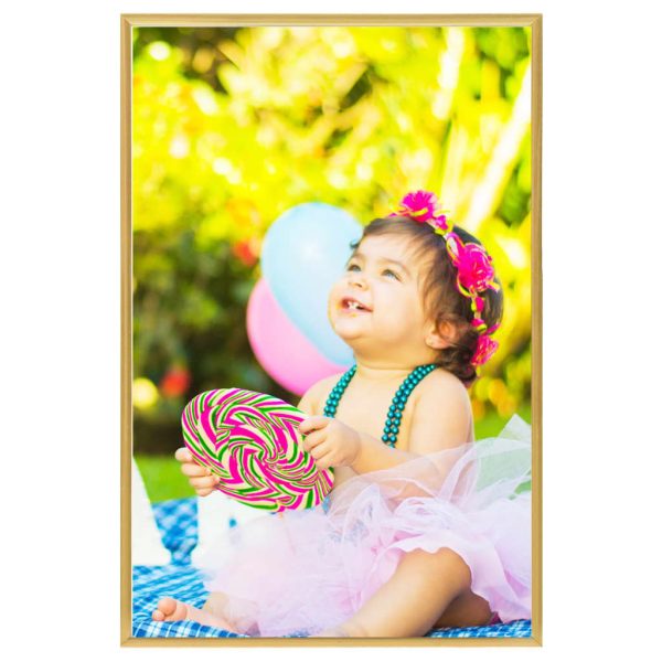 Rame foto colaj pentru perete/masă 5 buc. auriu 59,4×84 cm MDF