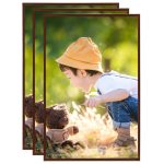 Rame foto colaj pentru perete/masă 3 buc. bronz