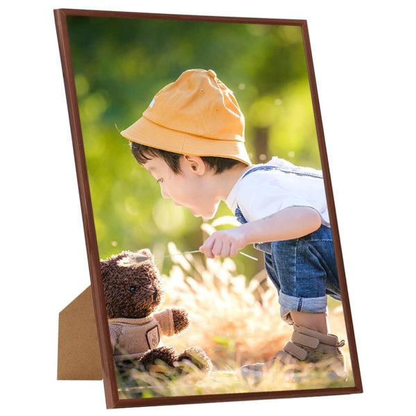Rame foto colaj pentru perete/masă, 3 buc., bronz, 70×90 cm MDF