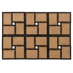 Ramă foto colaj pentru 24x (10×15 cm) foto, negru, MDF