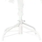 Brad Crăciun pre-iluminat artificial, set globuri, alb, 240 cm