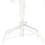 Brad Crăciun pre-iluminat artificial, set globuri, alb, 120 cm