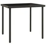 Set mobilier de exterior, 3 piese, oțel
