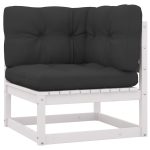 Set mobilier grădină cu perne, 10 piese, lemn masiv de pin