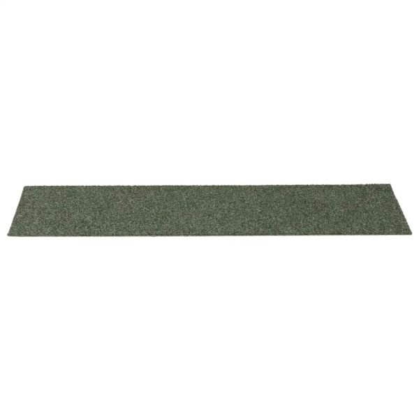 Covorașe de scări autoadezive, 15 buc., verde, 76×20 cm