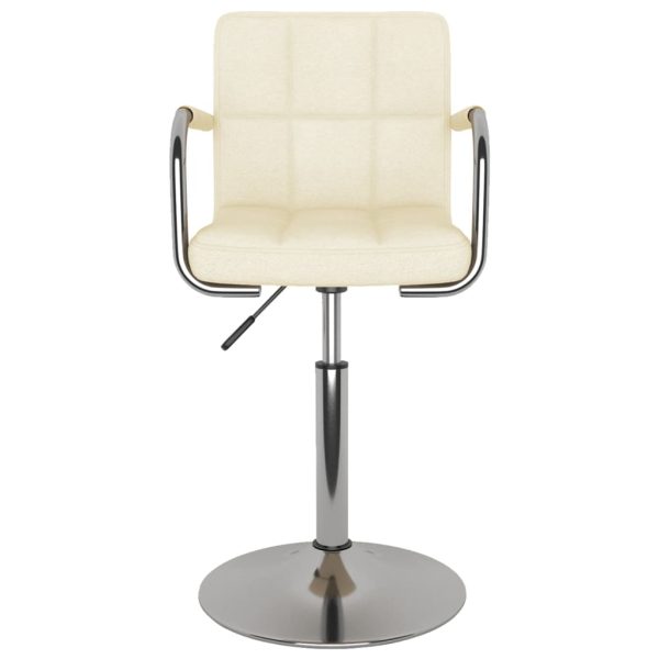 Scaun de bar, crem, material textil