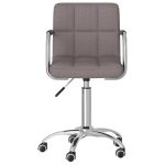 Scaun de birou pivotant, gri taupe, material textil