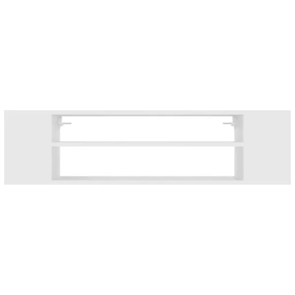 Dulap TV suspendat, alb, 100x30x26,5 cm, lemn prelucrat