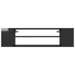 Dulap TV suspendat, negru extralucios, 100x30x26,5 cm, PAL