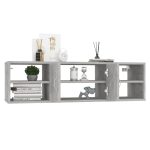 Raft de perete, gri beton, 102x30x29 cm, PAL