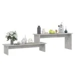 Comodă TV, gri beton, 180x30x43 cm, PAL