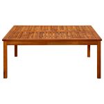 Măsuță de cafea de grădină 110x110x45 cm lemn masiv acacia