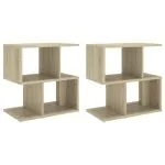 Noptiere, 2 buc., stejar sonoma, 50x30x51,5 cm, PAL