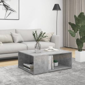 Măsuță de cafea, gri beton,90x67x33 cm, lemn prelucrat