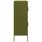 Dulap de depozitare, verde măsliniu, 80x35x101,5 cm, oțel