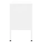 Comodă TV, alb, 105x35x50 cm, oțel