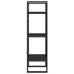 Bibliotecă cu 3 rafturi, gri, 40x30x105 cm, PAL