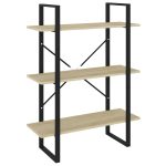 Bibliotecă, stejar sonoma, 80x30x105 cm, PAL