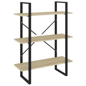 Bibliotecă, stejar sonoma, 80x30x105 cm, PAL