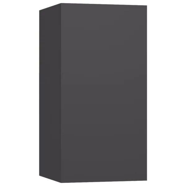 Dulapuri TV, 7 buc., gri, 30,5x30x60 cm, lemn prelucrat