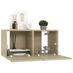 Set de dulapuri TV, 3 piese, stejar sonoma, lemn prelucrat