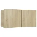 Set de dulapuri TV, 4 piese, stejar sonoma, lemn prelucrat