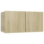 Set de dulapuri TV, 8 piese, stejar sonoma, lemn prelucrat