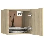 Noptiere, 2 buc., stejar Sonoma, 30,5x30x30cm, lemn prelucrat