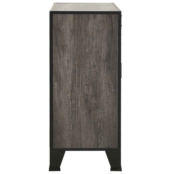 Dulap de depozitare,gri,72x36x82cm,metal și MDF