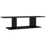 Dulap TV suspendat, negru extra lucios, 103x30x26,5 cm