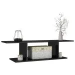 Dulap TV suspendat, negru extra lucios, 103x30x26,5 cm