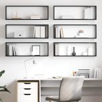 Rafturi de perete cub 6 buc negru extralucios 80x15x26,5 cm PAL