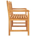 Bancă grădină cu 3 locuri, cu masă, 150 cm, lemn masiv de tec