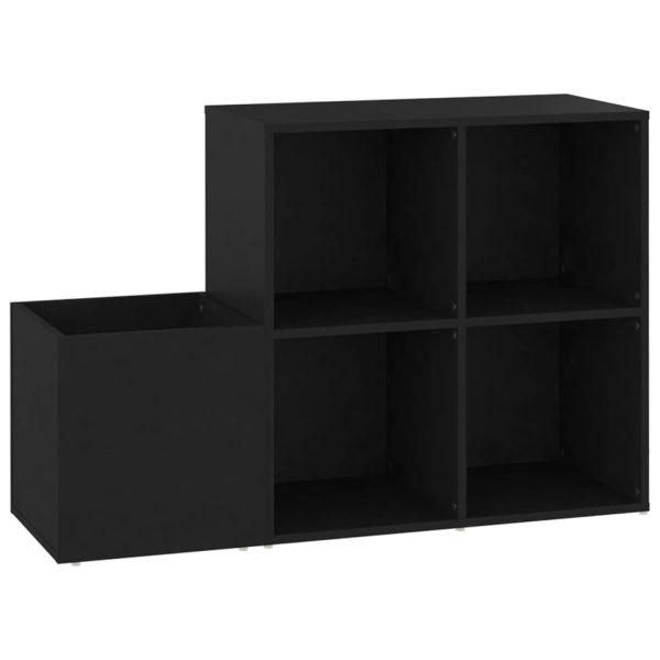 Pantofar de hol, negru, 105×35,5×70 cm, PAL