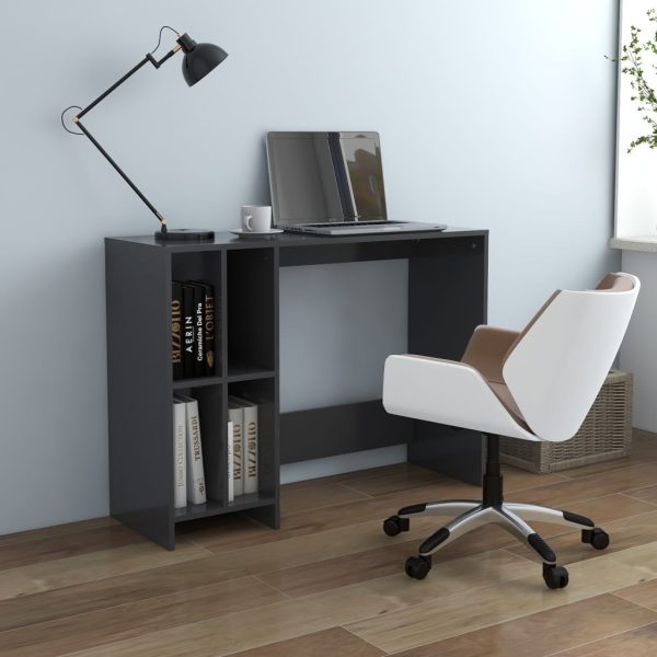Birou Notebook, gri, 102,5x35x75 cm, PAL