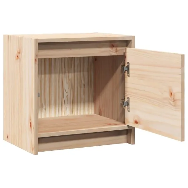 Noptiere, 2 buc., 40×30,5×40 cm, lemn masiv de pin