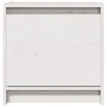 Noptiere, 2 buc., alb, 40×30,5×40 cm, lemn masiv de pin