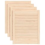 Uși de dulap design lambriu 4 buc. 61,5×49,4 cm lemn masiv pin